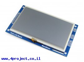 תמונה של מוצר מסך מגע LCD 7" 800x480, ממשק 8080, ממשק מגע אנלוגי
