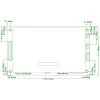 מסך מגע LCD 7" 800x480, ממשק 8080, ממשק מגע אנלוגי