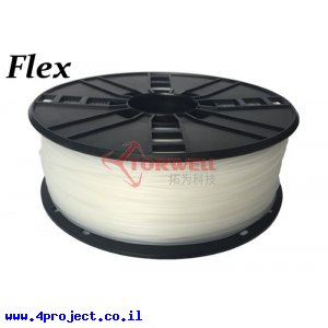 פלסטיק למדפסת תלת-מימד - טבעי - TPE גמיש 1.75mm