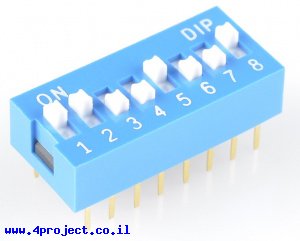 "מפסק DIP 8 מצבים"