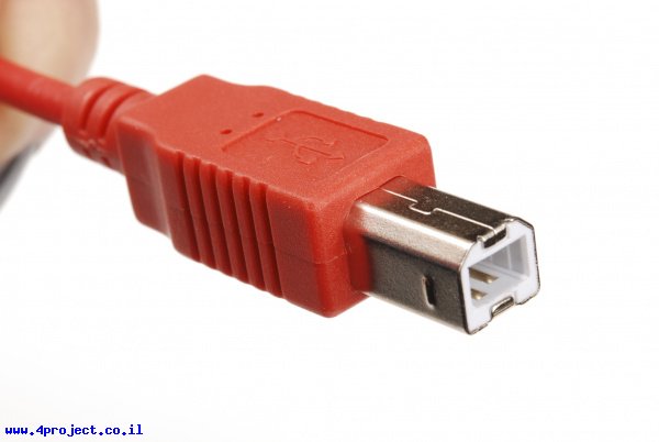 "מחבר USB-B זכר"