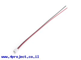 תמונה של מוצר מחבר JST-PH 2-pin עם חוטים