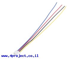 תמונה של מוצר מחבר JST-PH 4-pin עם חוטים