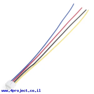 מחבר JST-PH 4-pin עם חוטים
