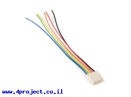 תמונה של מוצר מחבר Molex 6-pin עם חוטים
