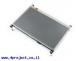 תמונה של מוצר מסך מגע LCD 7" 1024x600, ממשק HDMI, ממשק מגע SPI