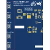מסך מגע LCD 7" 1024x600, ממשק HDMI, ממשק מגע SPI