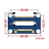 מסך LCD 7" IPS 1024x600, ממשק RPi, ללא מנגנון מגע