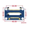 מסך LCD 7" IPS 1024x600, ממשק RPi, ללא מנגנון מגע