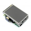 מסך מגע LCD IPS 3.5" 480x320, ממשק HDMI, ממשק מגע RPi