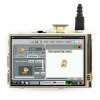 מסך מגע LCD IPS 3.5" 480x320, ממשק HDMI, ממשק מגע RPi