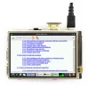 מסך מגע LCD IPS 3.5" 480x320, ממשק HDMI, ממשק מגע RPi