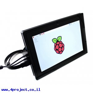 מסך קיבולי LCD 10.1" IPS 1280x800, מסגרת, ממשק HDMI, מגע USB