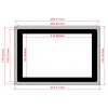 מסך קיבולי LCD 10.1" IPS 1280x800, מסגרת, ממשק HDMI, מגע USB