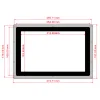 מסך קיבולי LCD 10.1" IPS 1280x800, מסגרת, ממשק HDMI, מגע USB
