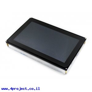 מסך קיבולי LCD 10.1" 1024x600, מסגרת, ממשק HDMI, VGA, AV