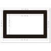 מסך קיבולי LCD 10.1" 1024x600, מסגרת, ממשק HDMI, VGA, AV