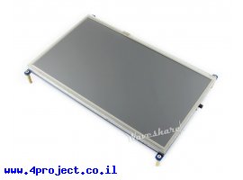 תמונה של מוצר מסך מגע LCD 10.1" 1024x600, ממשק HDMI, ממשק מגע RPi