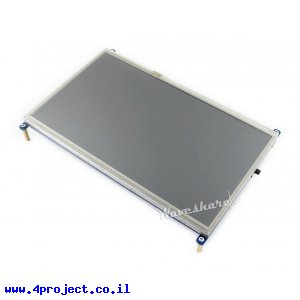 מסך מגע LCD 10.1" 1024x600, ממשק HDMI, ממשק מגע RPi
