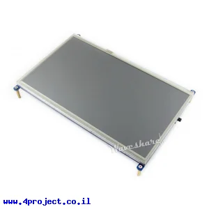 מסך מגע LCD 10.1" 1024x600, ממשק HDMI, ממשק מגע RPi