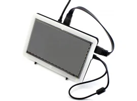 תמונה של מוצר מסך קיבולי LCD 7" IPS 1024x600, מסגרת, ממשק HDMI, מגע USB