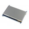 מסך קיבולי LCD 7" IPS 1024x600, מסגרת, ממשק HDMI, מגע USB