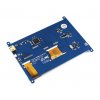 מסך קיבולי LCD 7" IPS 1024x600, מסגרת, ממשק HDMI, מגע USB