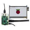 מסך קיבולי LCD 7" IPS 1024x600, מסגרת, ממשק HDMI, מגע USB