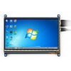 מסך קיבולי LCD 7" IPS 1024x600, מסגרת, ממשק HDMI, מגע USB
