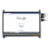 מסך קיבולי LCD 7" IPS 1024x600, מסגרת, ממשק HDMI, מגע USB
