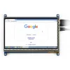 מסך קיבולי LCD 7" IPS 1024x600, מסגרת, ממשק HDMI, מגע USB