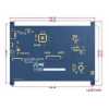 מסך קיבולי LCD 7" IPS 1024x600, מסגרת, ממשק HDMI, מגע USB