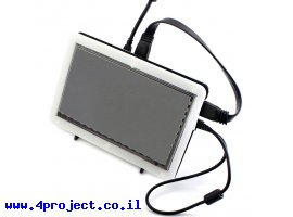 תמונה של מוצר מסך קיבולי LCD 7" 800x480, מסגרת, ממשק HDMI, מגע USB