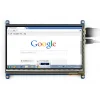 מסך קיבולי LCD 7" 800x480, מסגרת, ממשק HDMI, מגע USB