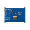 מסך קיבולי LCD 7" IPS 1024x600, ממשק HDMI, מגע USB