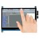 מסך קיבולי LCD 7" IPS 1024x600, ממשק HDMI, מגע USB