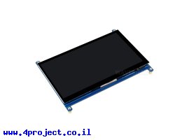 תמונה של מוצר מסך קיבולי LCD 7" IPS 1024x600, ממשק HDMI, מגע USB
