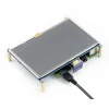 מסך מגע LCD 5" 800x480, ממשק HDMI, ממשק מגע RPi