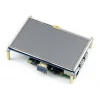 מסך מגע LCD 5" 800x480, ממשק HDMI, ממשק מגע RPi