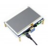 מסך מגע LCD 4.3" 480x272, ממשק HDMI, ממשק מגע RPi