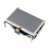 מסך מגע LCD 4.3" 480x272, ממשק HDMI, ממשק מגע RPi