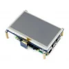 מסך מגע LCD 4.3" 480x272, ממשק HDMI, ממשק מגע RPi
