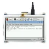 מסך מגע LCD 4.3" 480x272, ממשק HDMI, ממשק מגע RPi