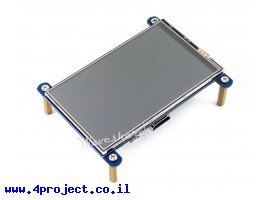 תמונה של מוצר מסך מגע LCD IPS 4" 800x480, ממשק HDMI, ממשק מגע RPi