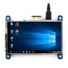 מסך מגע LCD IPS 4" 800x480, ממשק HDMI, ממשק מגע RPi