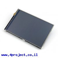 מסך מגע LCD IPS 4" 480x320, ממשק RPi