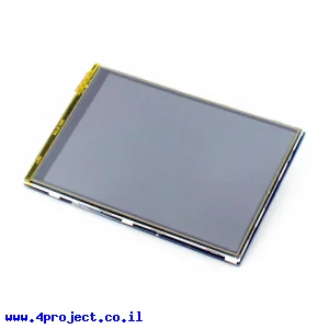 מסך מגע LCD IPS 3.5" 480x320, ממשק RPi