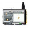 מסך מגע LCD IPS 3.5" 480x320, ממשק RPi