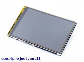 תמונה של מוצר מסך מגע LCD 3.5" 480x320, ממשק RPi