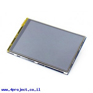 מסך מגע LCD 3.5" 480x320, ממשק RPi